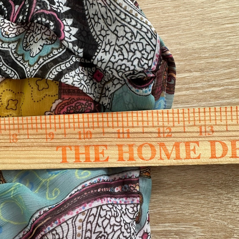 Cdc Boho Paisley Patchwork Beaded Halter Dress Ha… - image 7